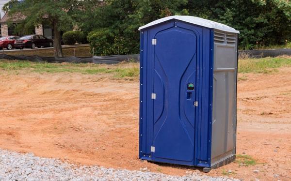 short-term porta potties should be serviced regularly, typically once a week